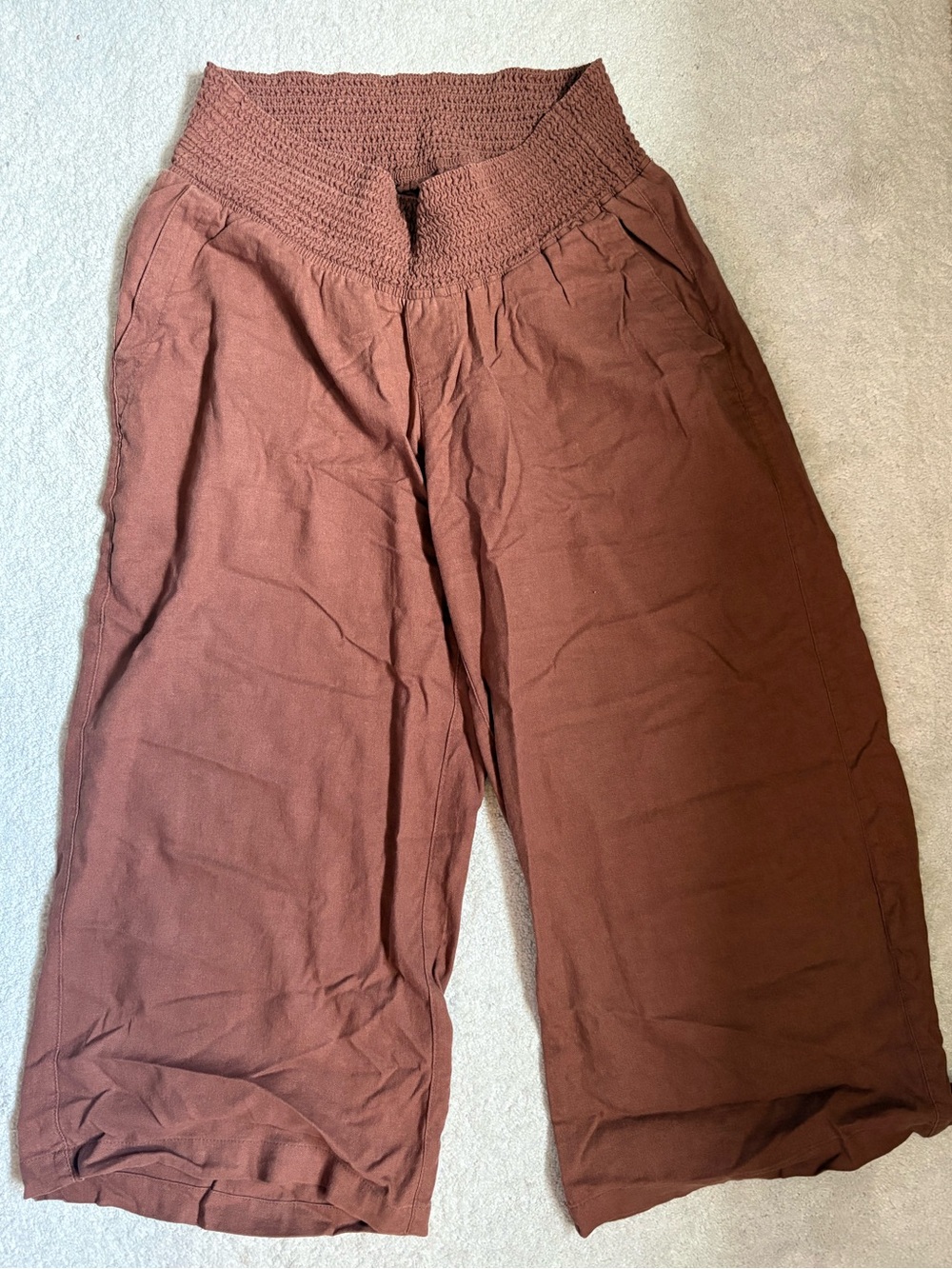 Old Navy linen maternity pants